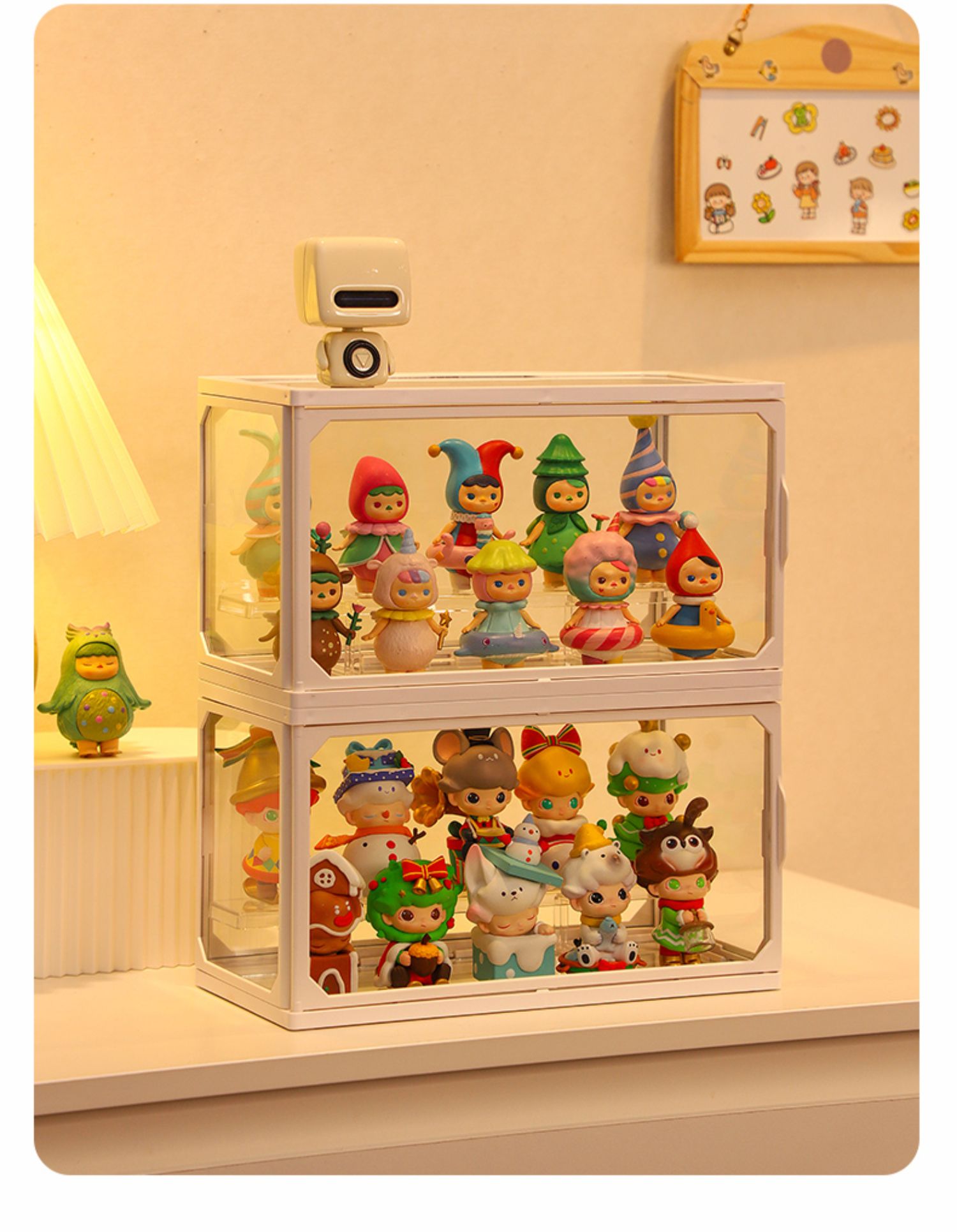 Toy Display Case Small - White
