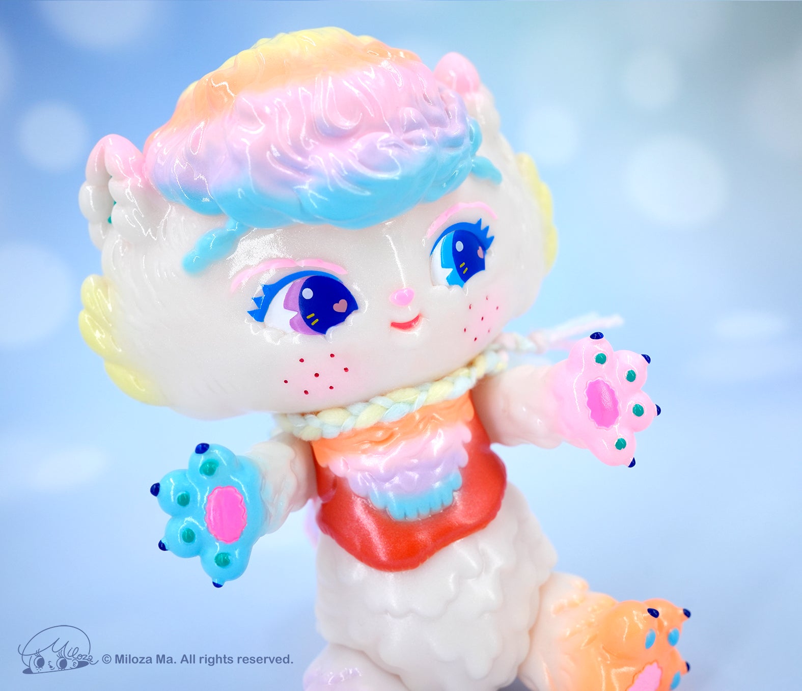 Rainbow Pearl Cat by Miloza Ma