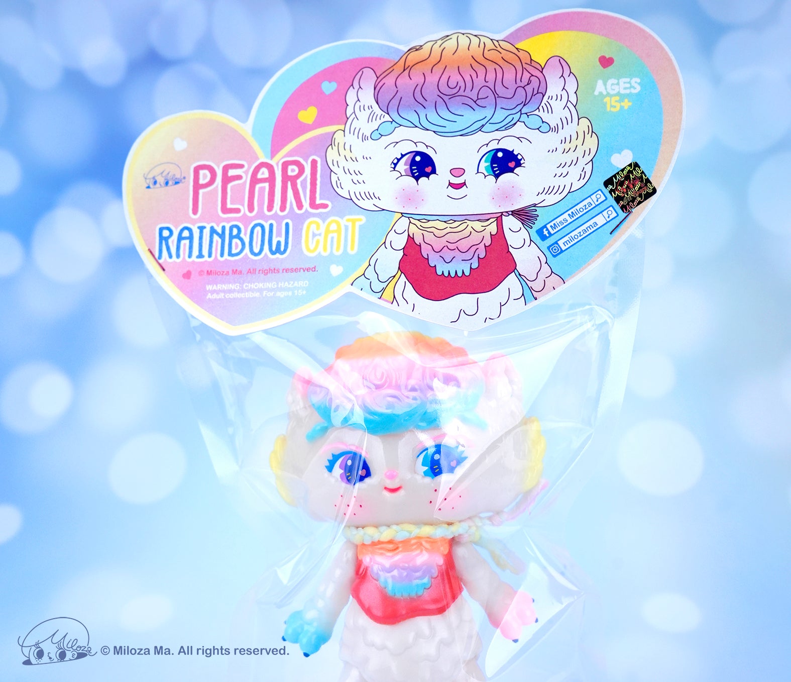 Rainbow Pearl Cat by Miloza Ma