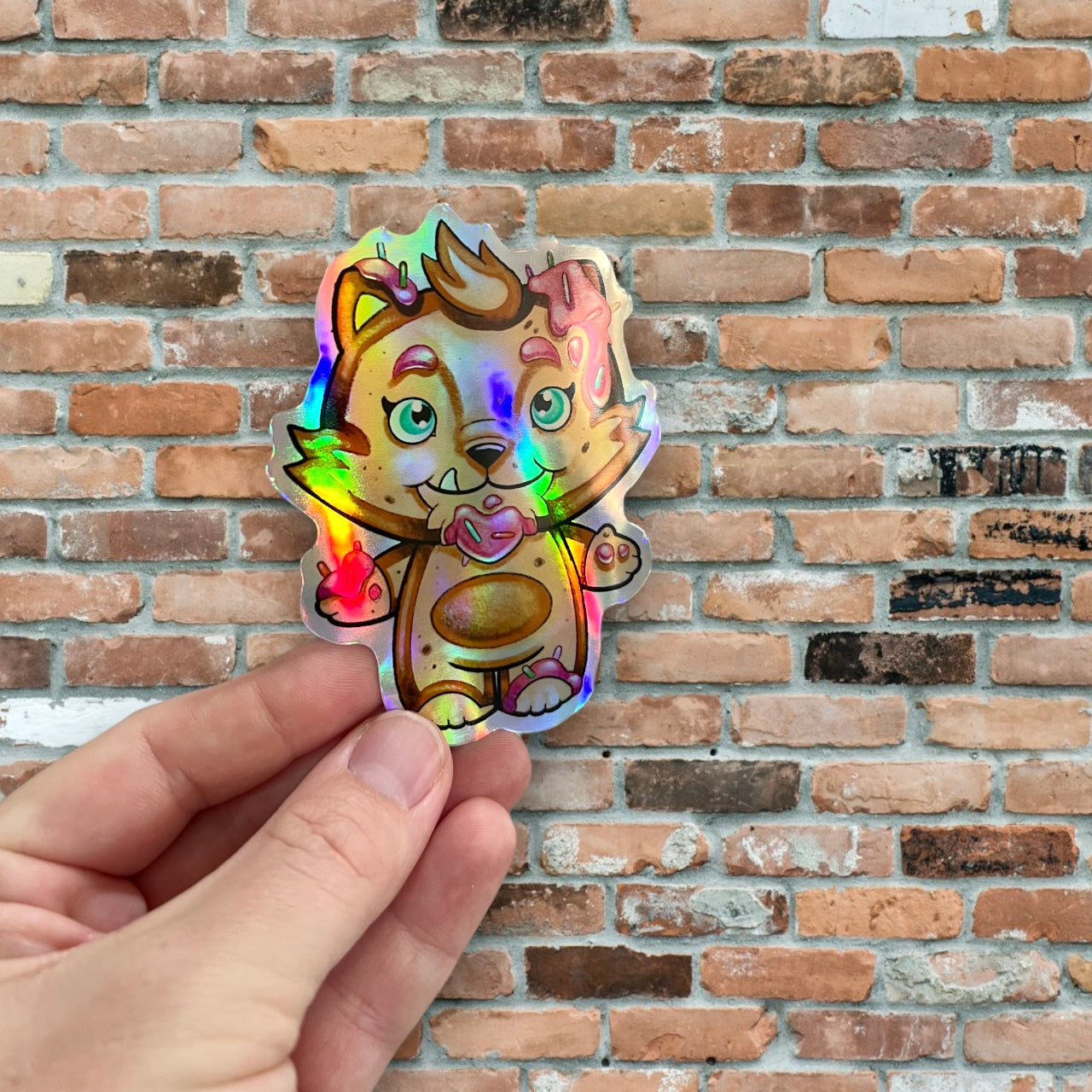 Cookie Grandpa Foil Sticker by Odd Tattoos