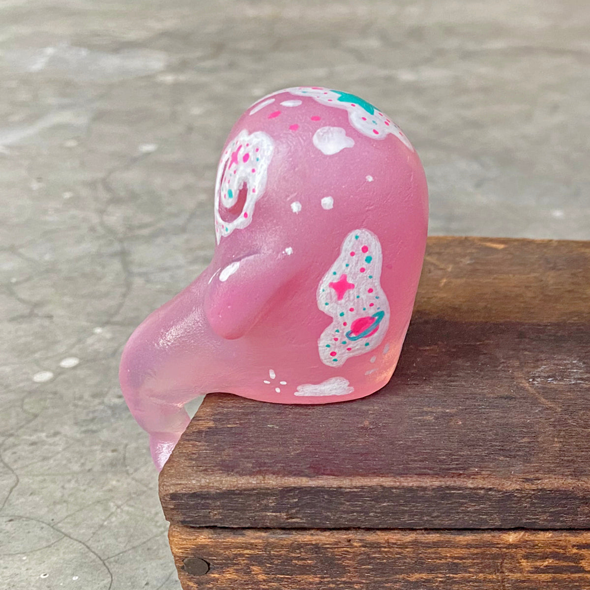 "They Come From Planet Frosting"  - Resin Shelf Ghost by Mumbot