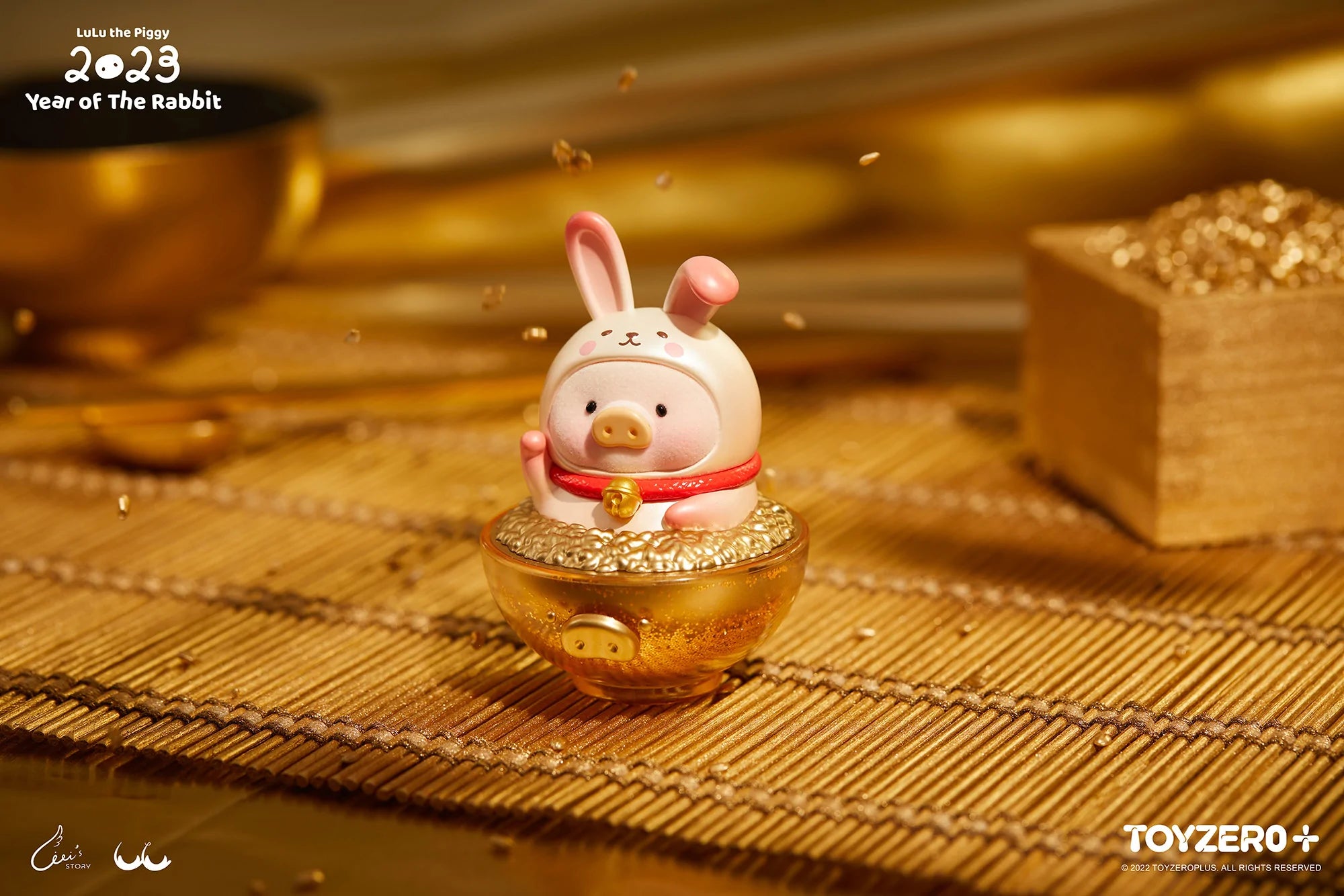 LuLu The Piggy - Year of The Rabbit Golden Rice Bowl