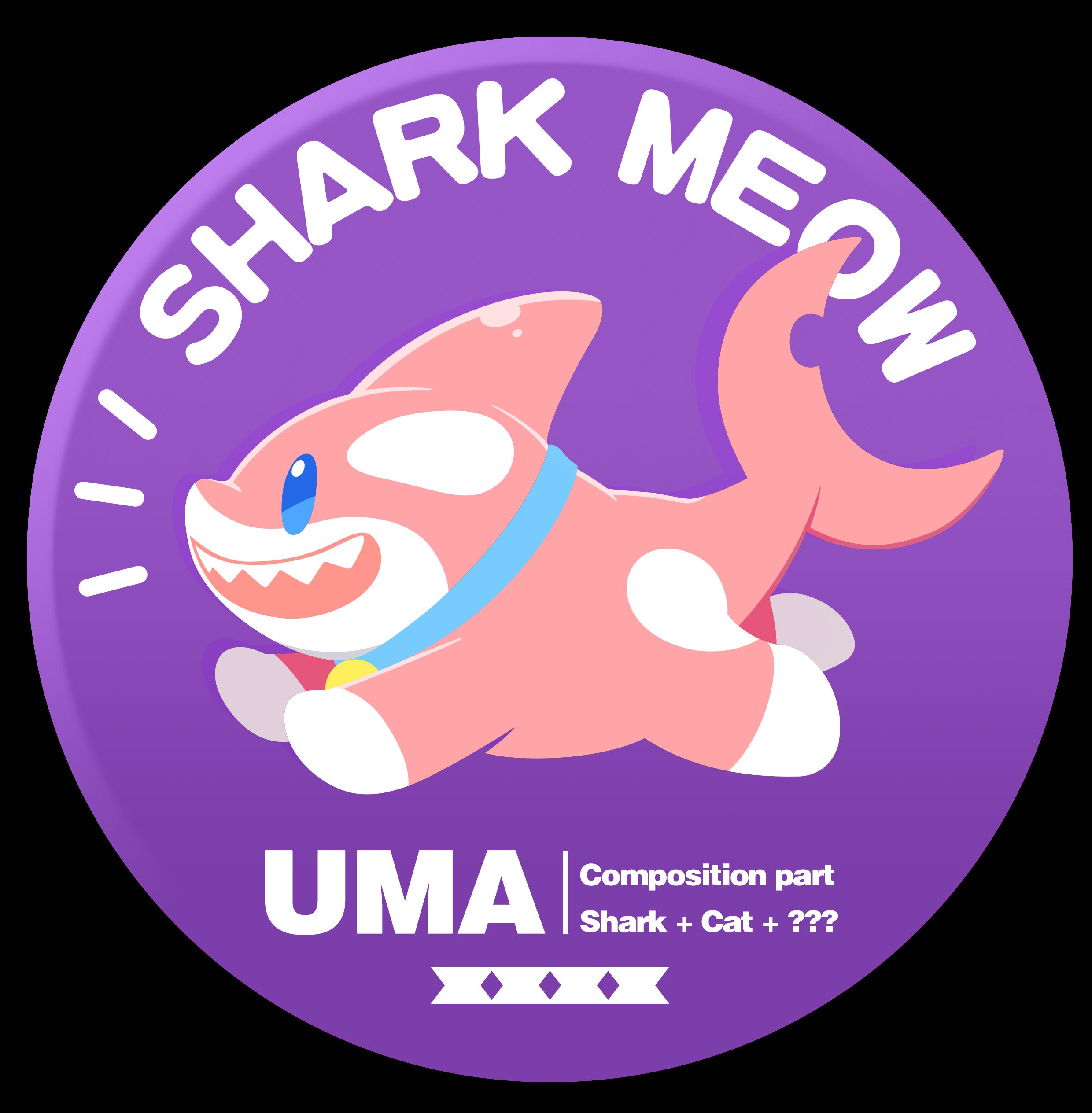 Shark Meow - Pink by Maosoul