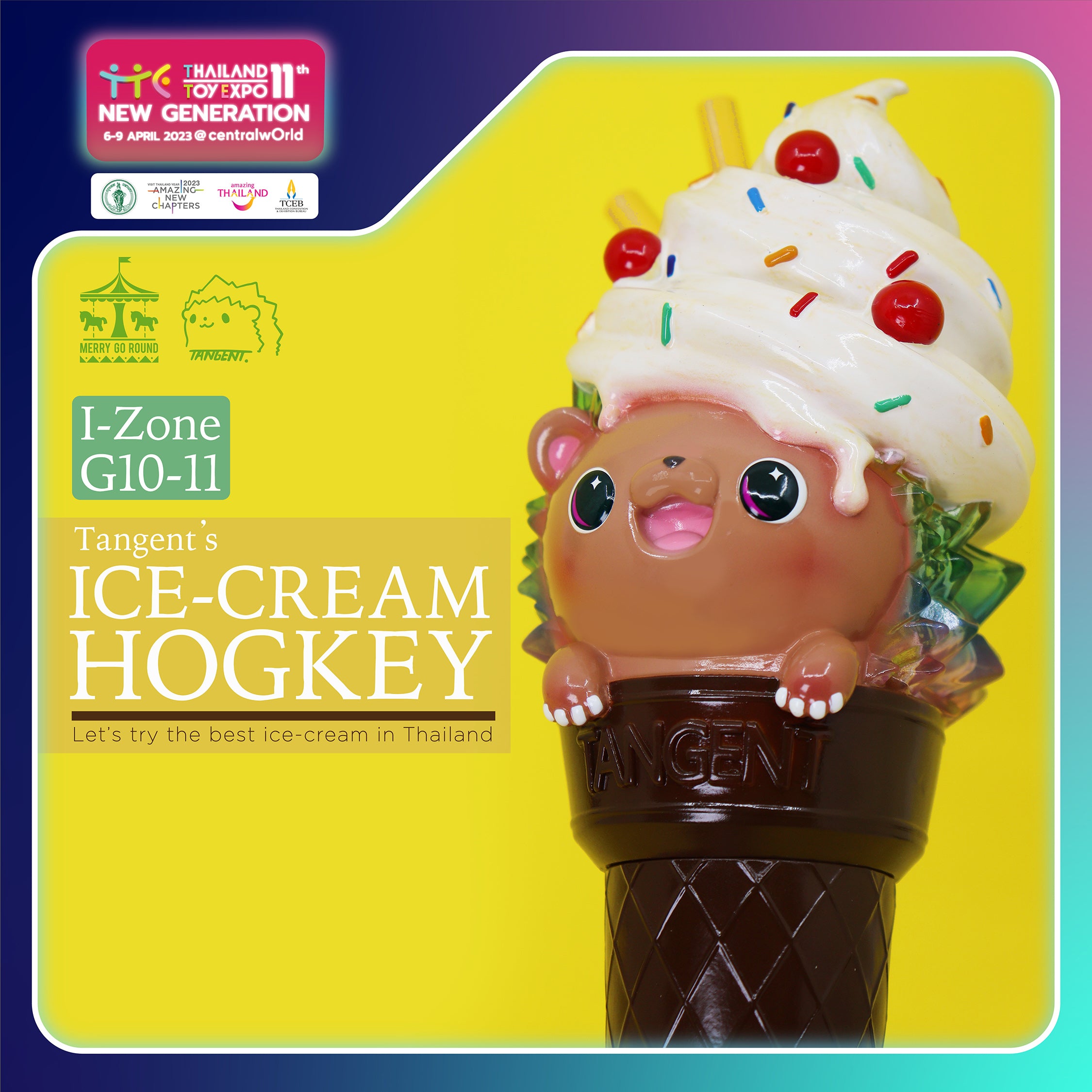 Ice Cream Crystal Hogkey by Tangent Toy