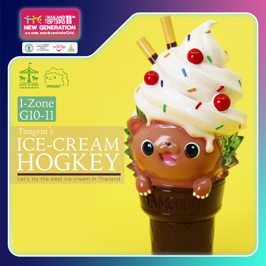 Ice Cream Crystal Hogkey by Tangent Toy