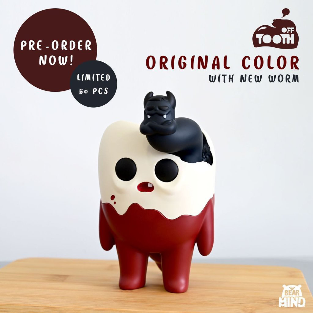 Tooth Off OG Tooth  w/ Black Worm by Bear In Mind Toys