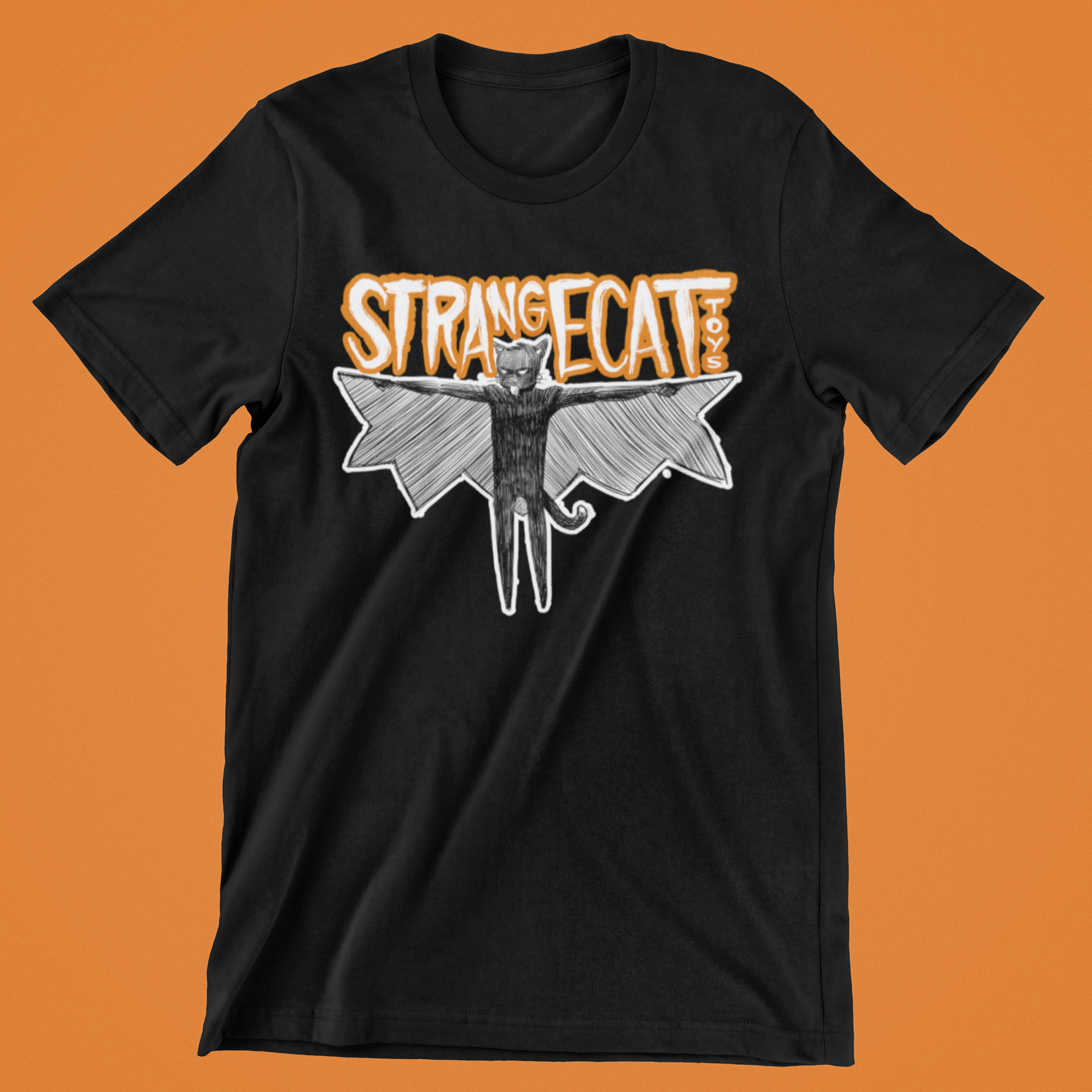 Strangecat Spooky Shirt by Josh Divine