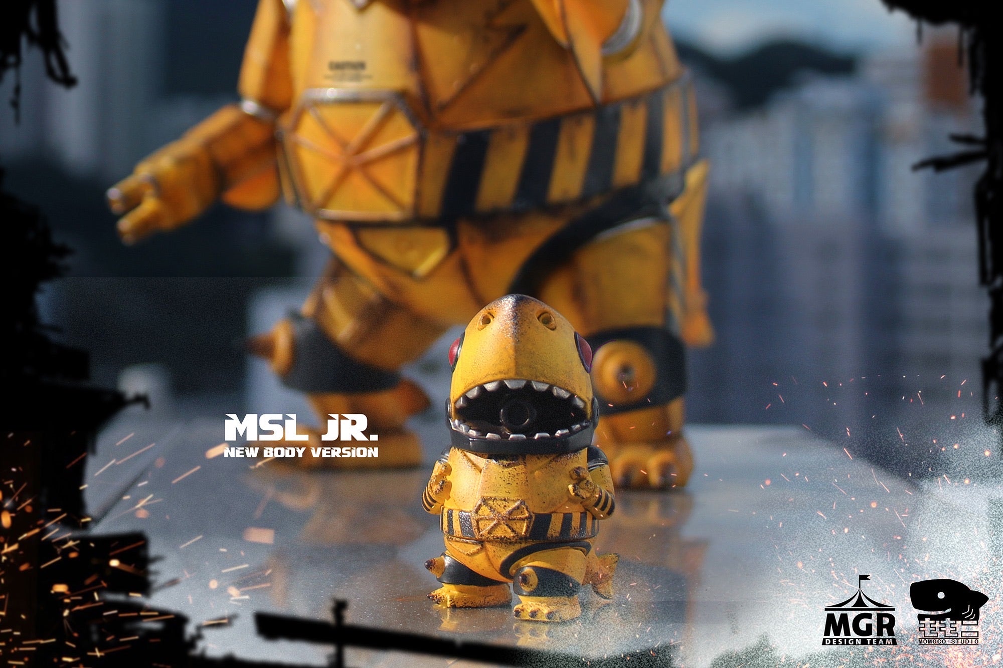 200% Mecha Shark Lords & Mecha Shark Lords Jr. by Momoco - Super Engineer DX Set