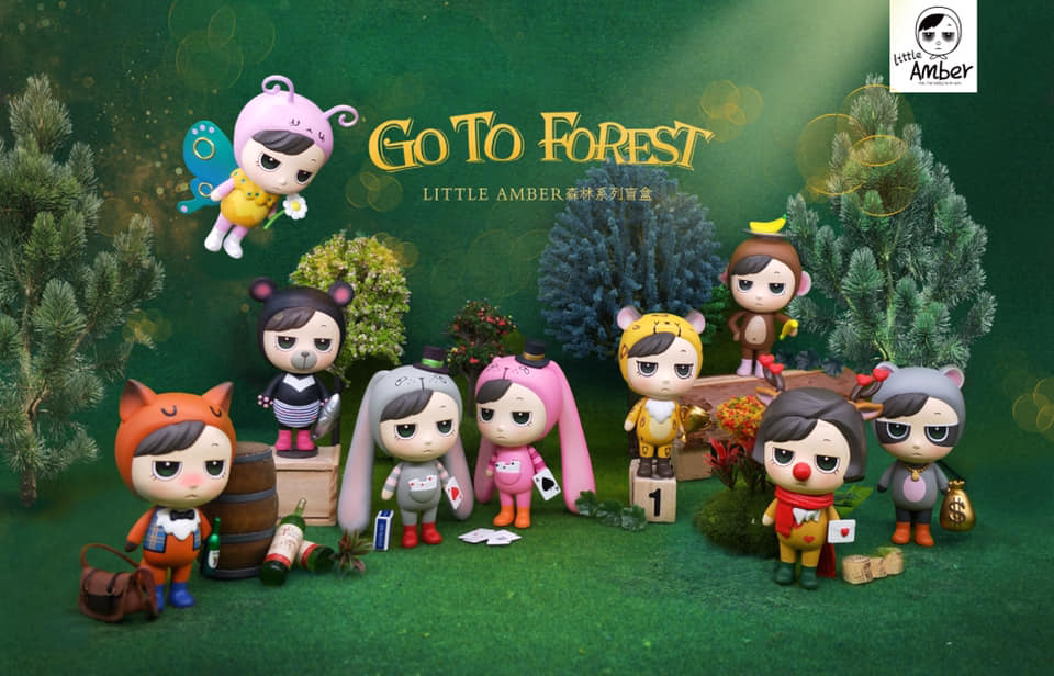 little amber go to forest