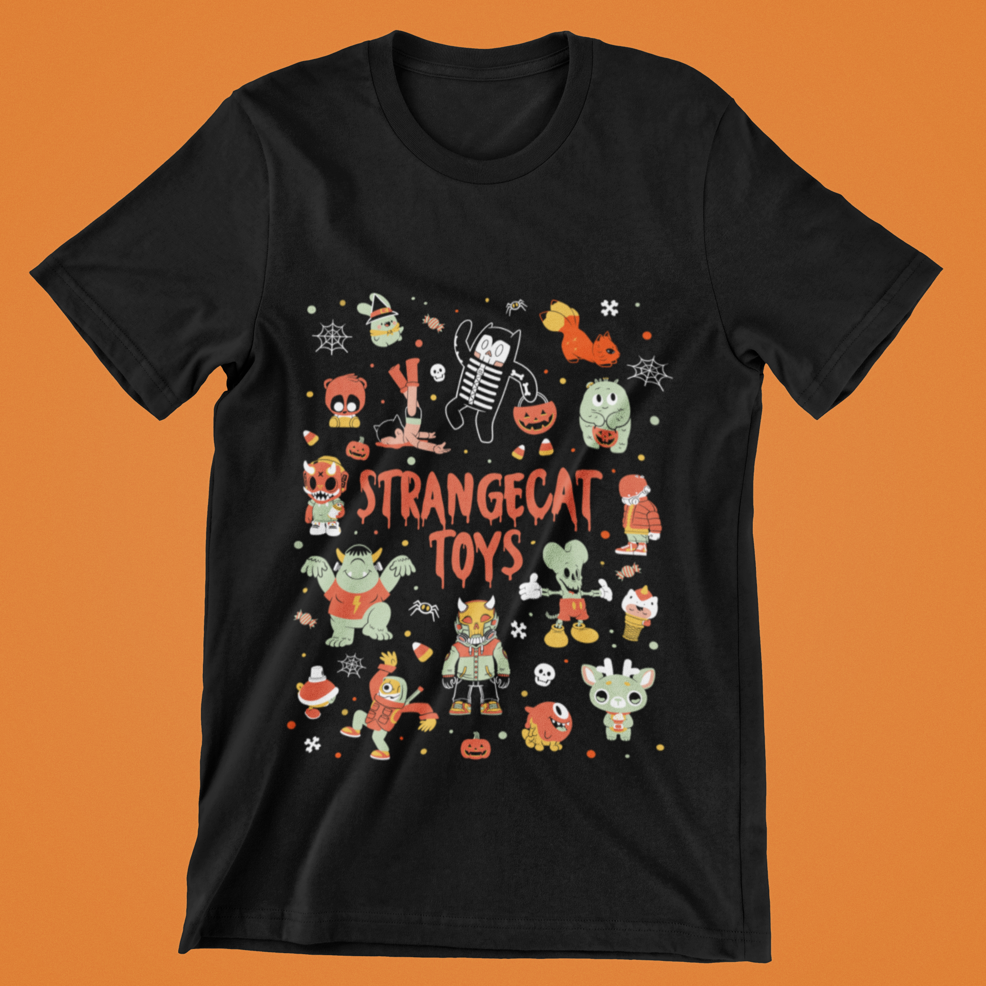 Strangecat Halloween Shirt by Prime