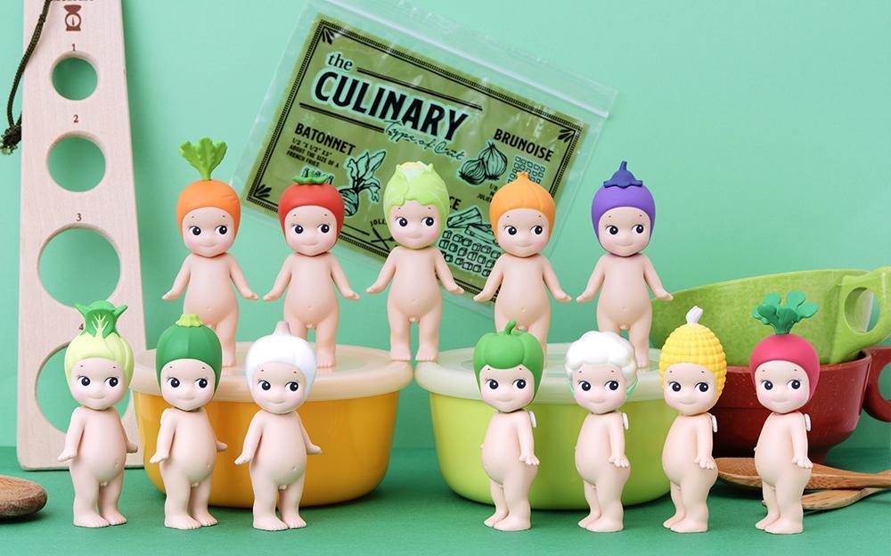 Sonny Angel - Vegetable series: Assorted dolls in blind box, featuring 12 different figures + Secret figures. Approx. size H75-100mm.