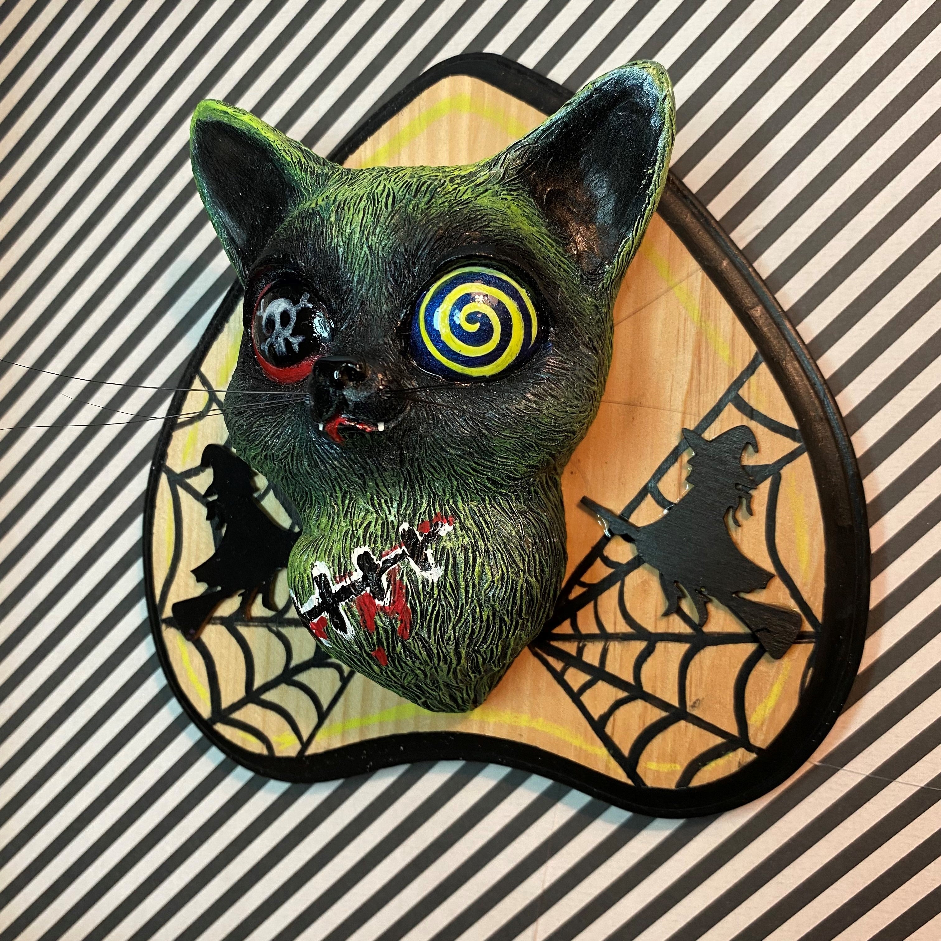 Strangecat's Halloween Show - Zombie Kitty by Stitch of Whimsy