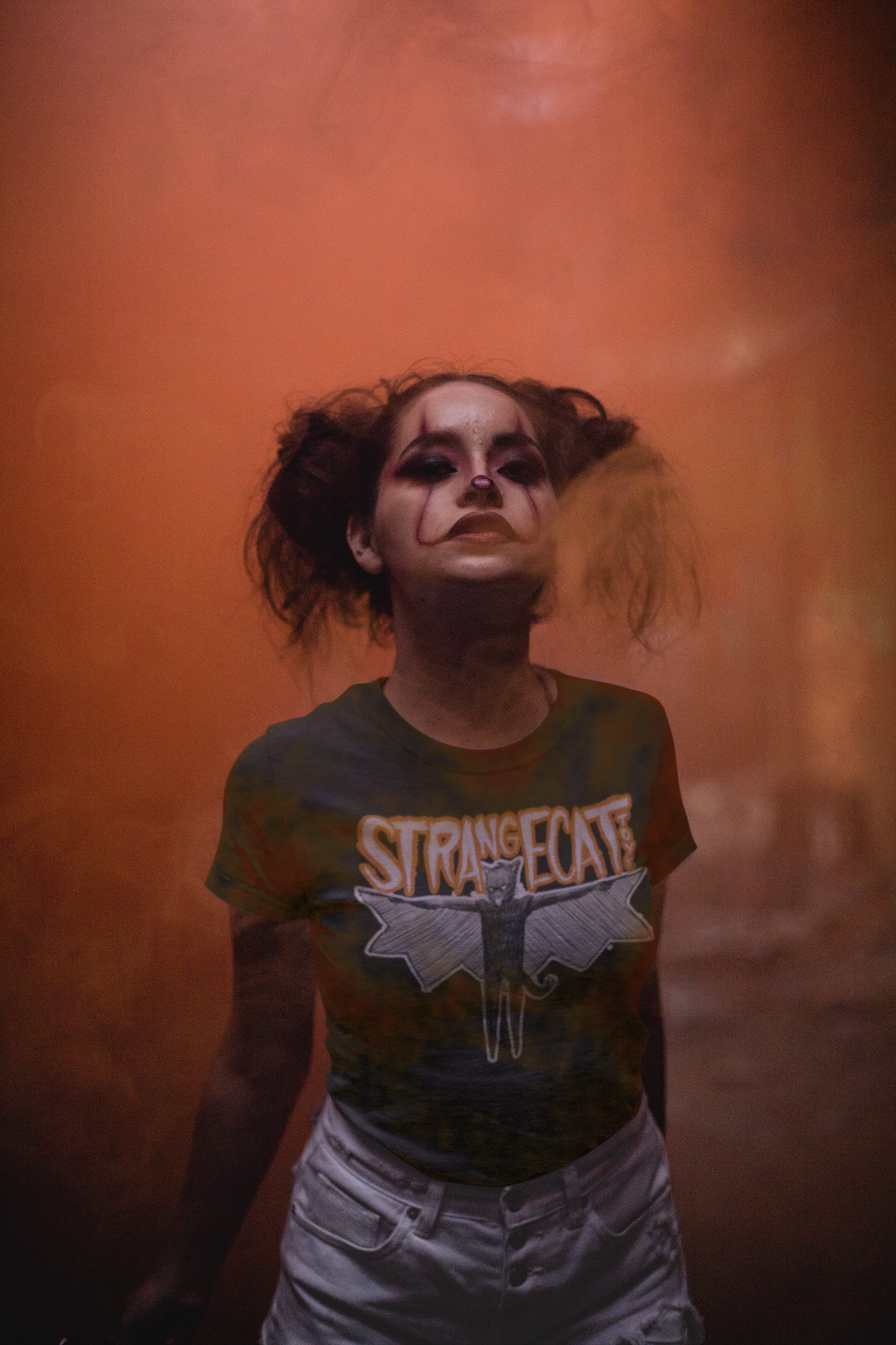 Strangecat Spooky Shirt by Josh Divine