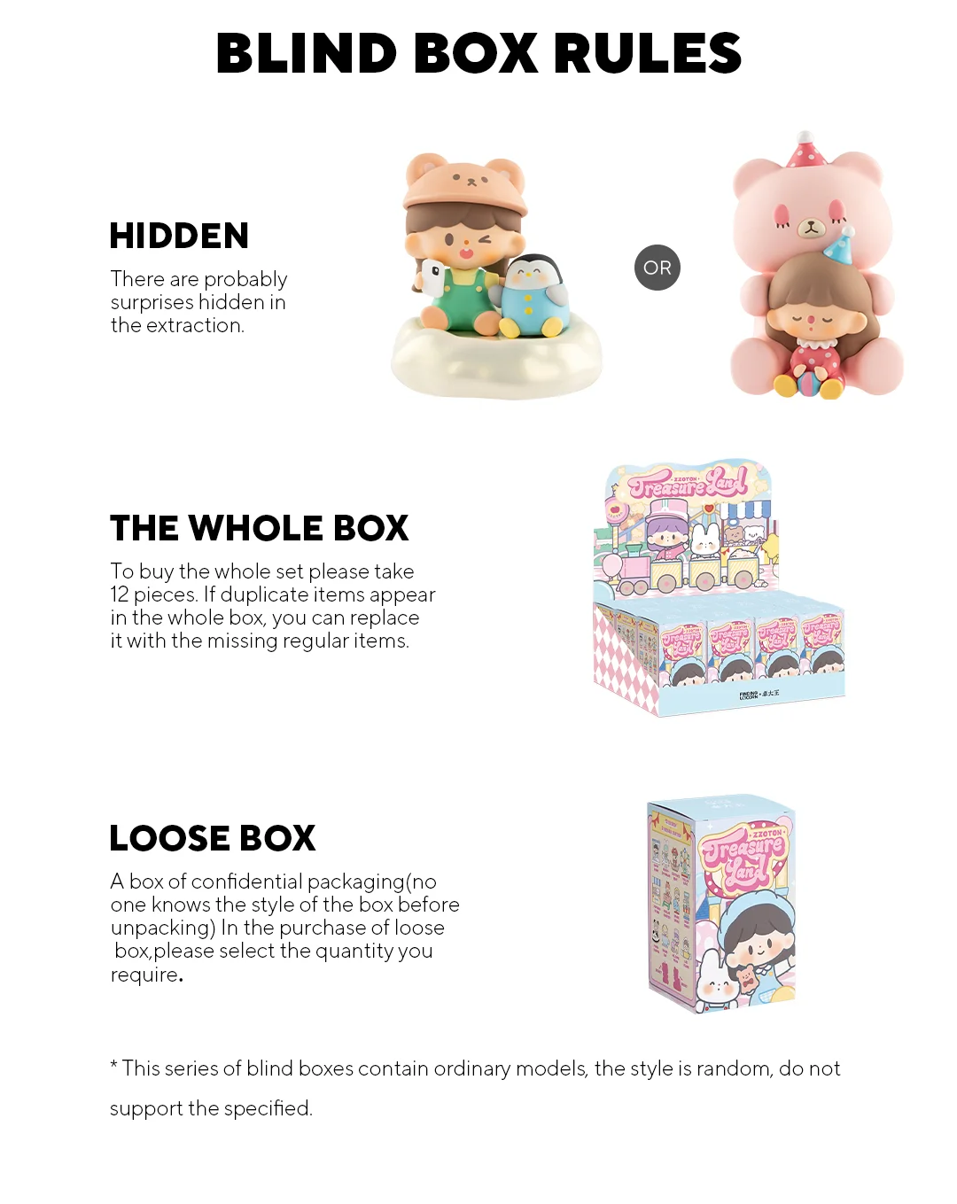 zZoton TREASURE LAND SERIES BLIND BOX zZoton TREASURE LAND SERIES BLIND BOX